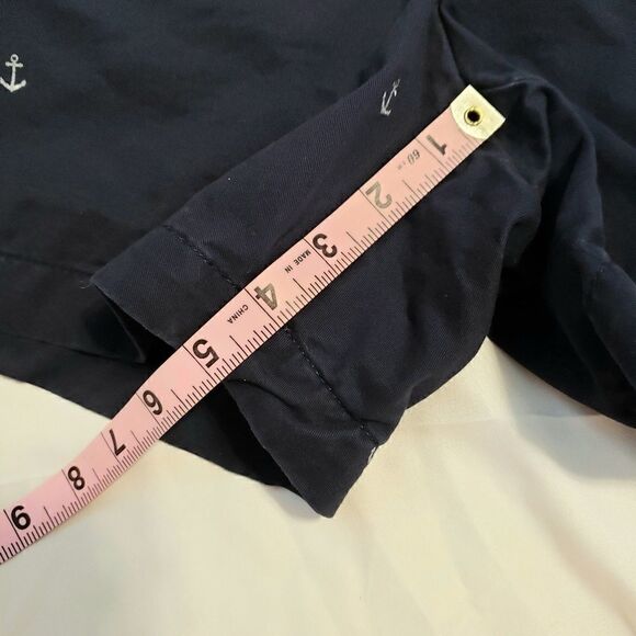 Tommy Hilfiger navy blue shorts with anchor pattern, SIZE 8 - Picture 6 of 7